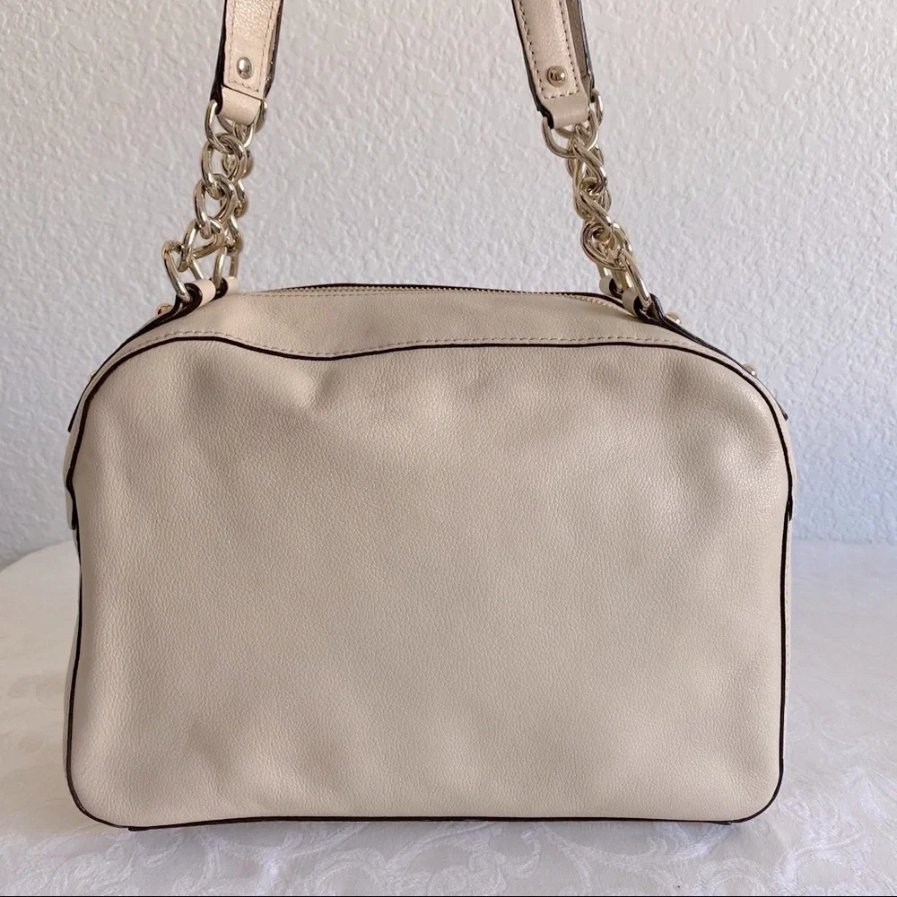 Kate spade beige chain strap leather bag